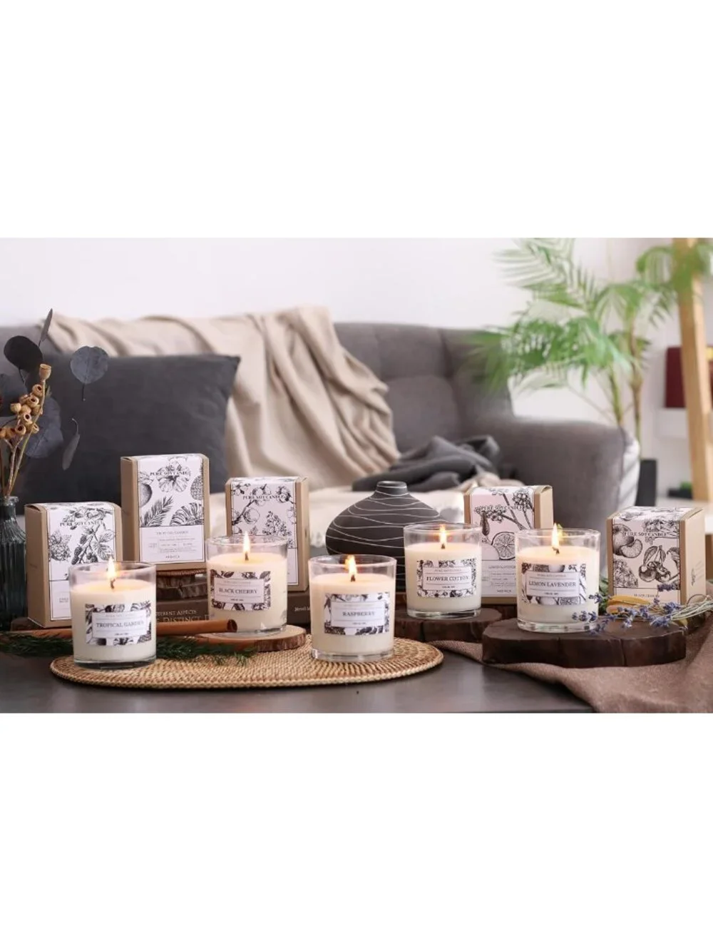 Non-Toxic Apple Scented Candles | Long Lasting Fruity Aroma | Clean Burning